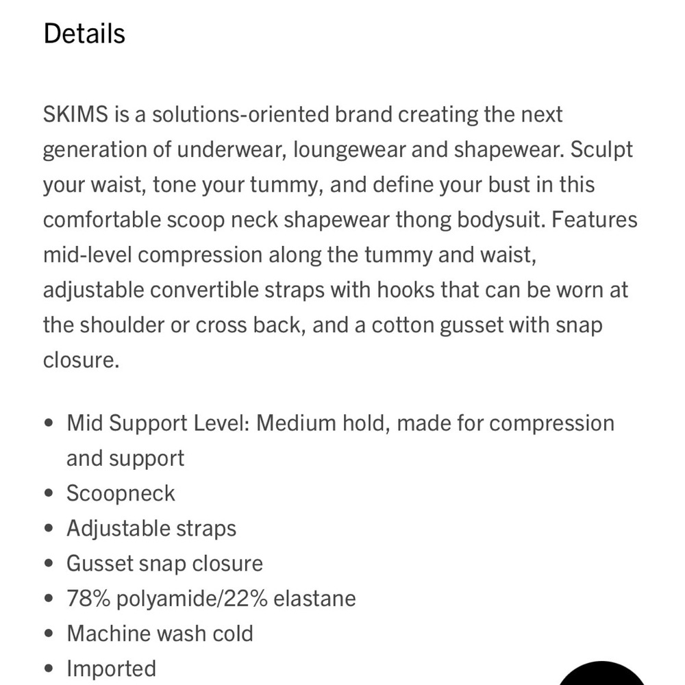 NEW WITH TAGS! 🤍 SKIMS Everyday Sculpt Bodysuit SIENNA - Picture 3 of 5